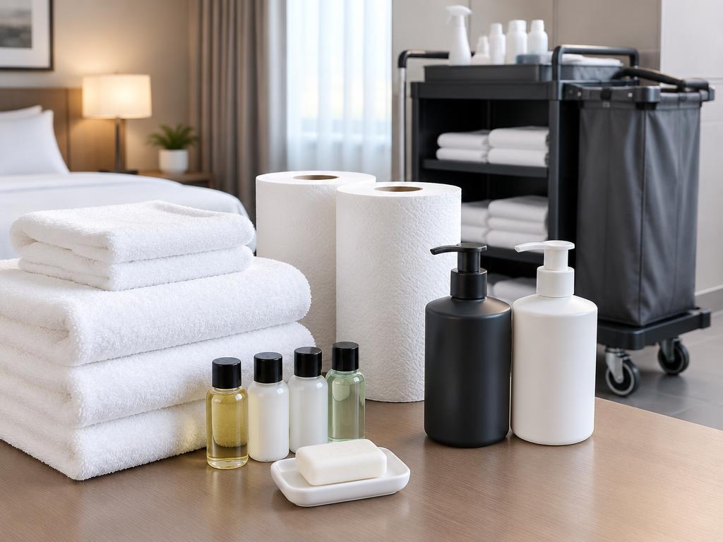 Illustrative hospitality & facility supplies products